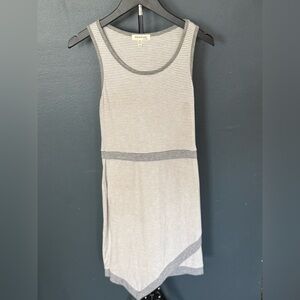 Monteau Asymmetrical Striped Tank Dress